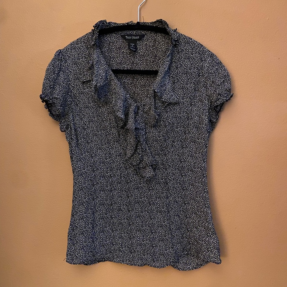 Silk polka dot blouse